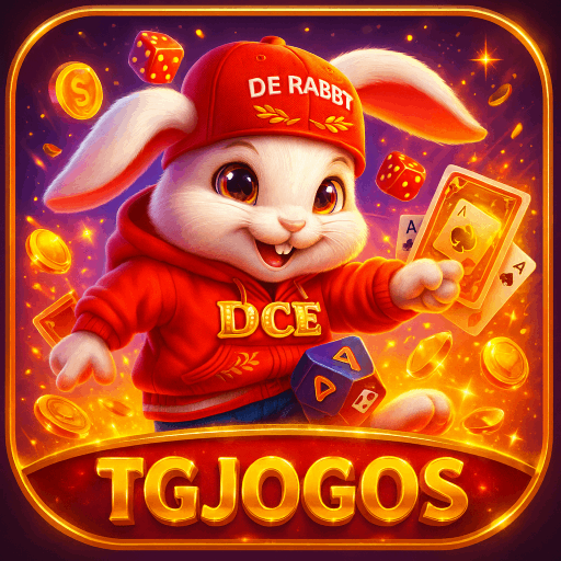 Imagem promocional da TGJOGOS mostrando a plataforma e suas vantagens